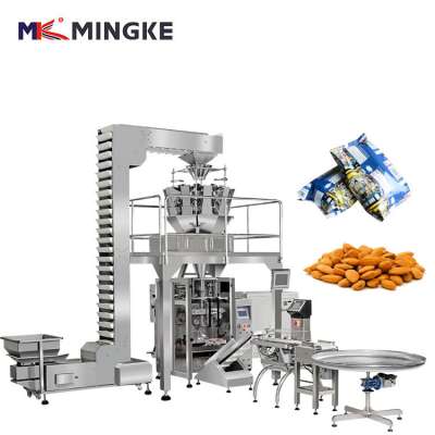 Large vertical weighing packaging machinery for candies automatic packaging machine Combined with Combination Scales for coffee